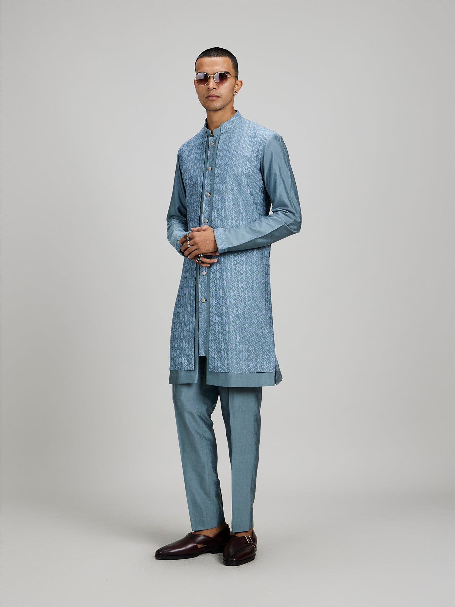 Orion Layered Kurta Set - Alvaro