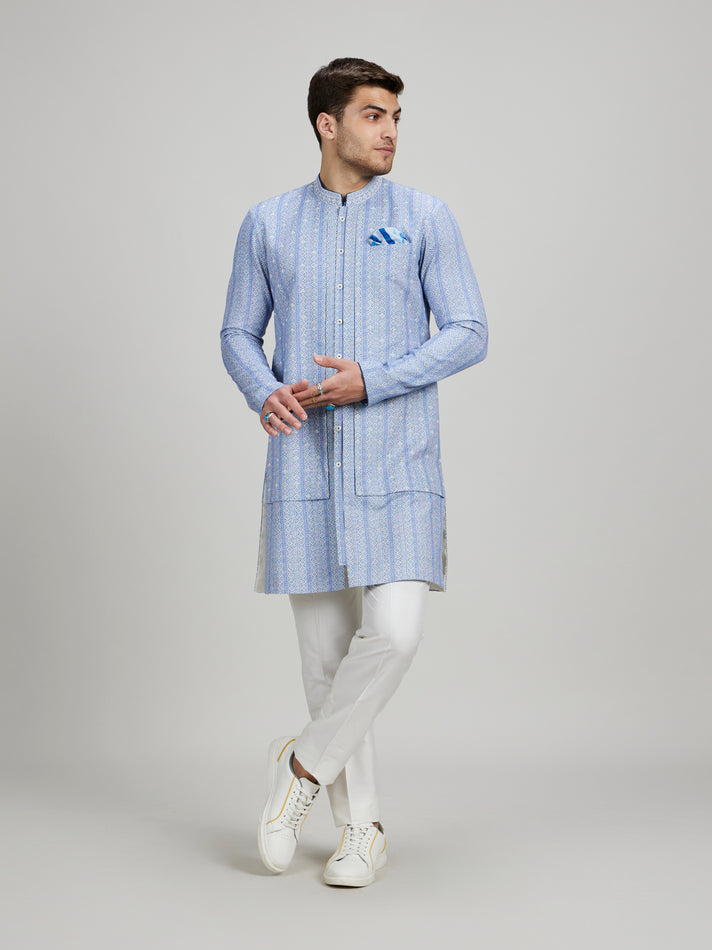 Foliage Layered Kurta Set - Arik