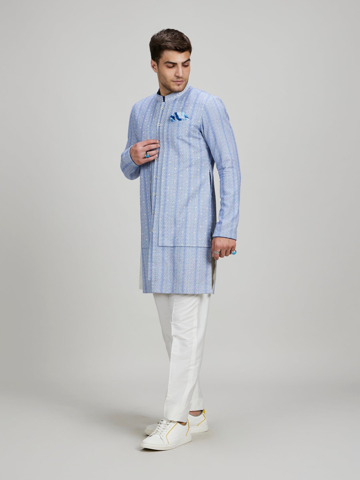 Foliage Layered Kurta Set - Arik