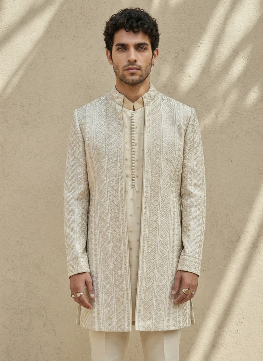 Mosaic Sherwani - Ayki