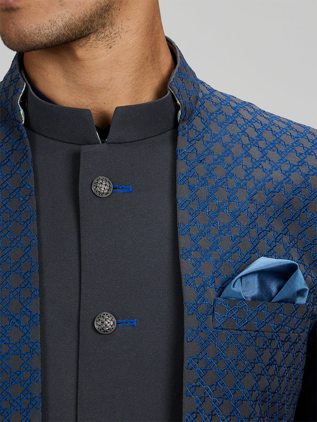 Starrio Layered Bandhgala - Farro