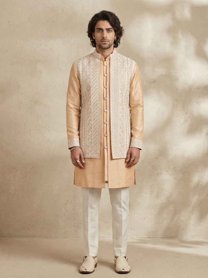 Mosaic Layered Kurta Set - Luki