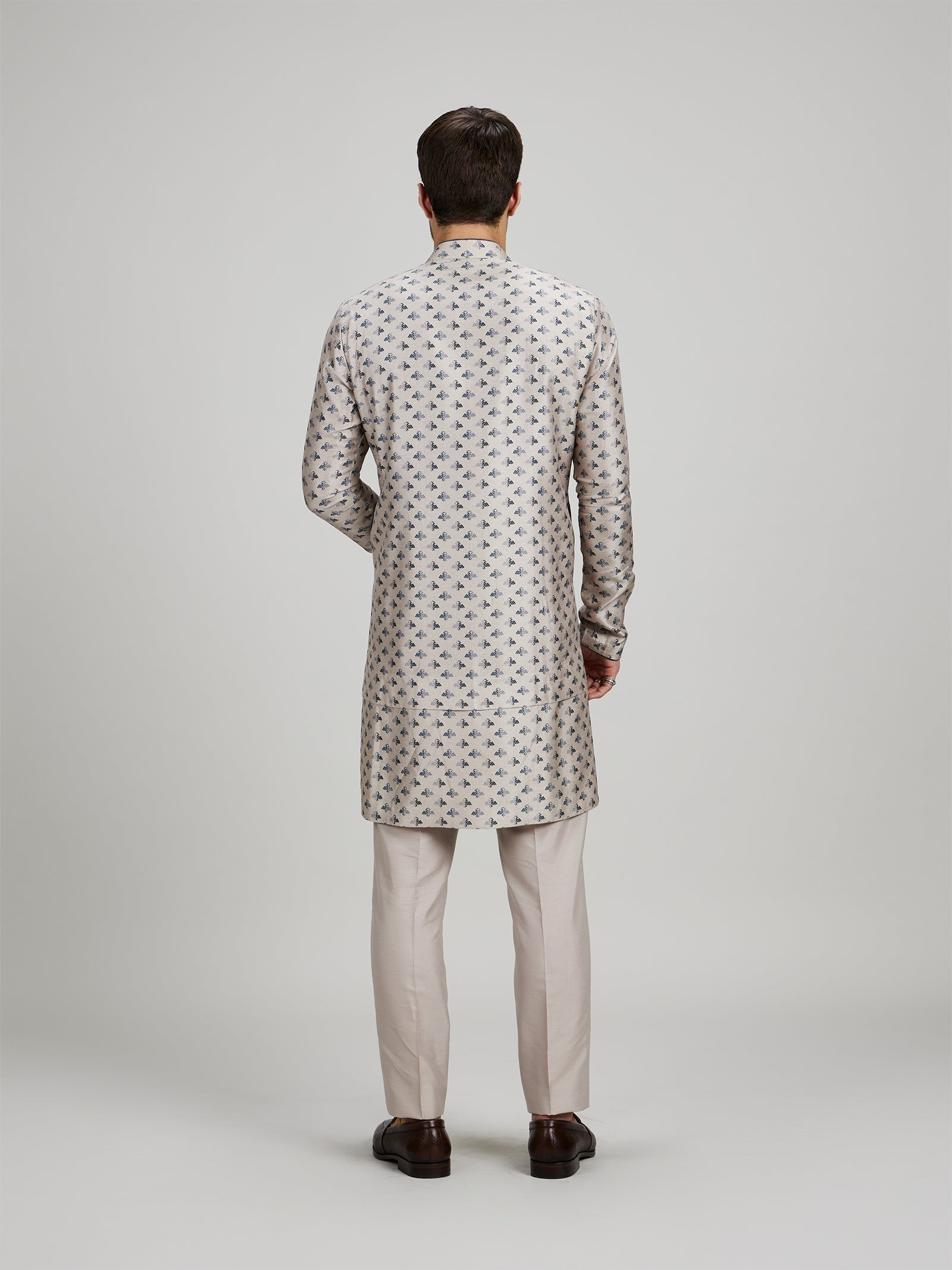 Taupe Liberty Kurta Set - Rinaldo