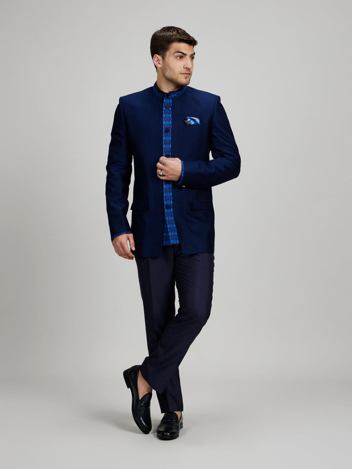 Ikat Layered Bandhgala - Tarek