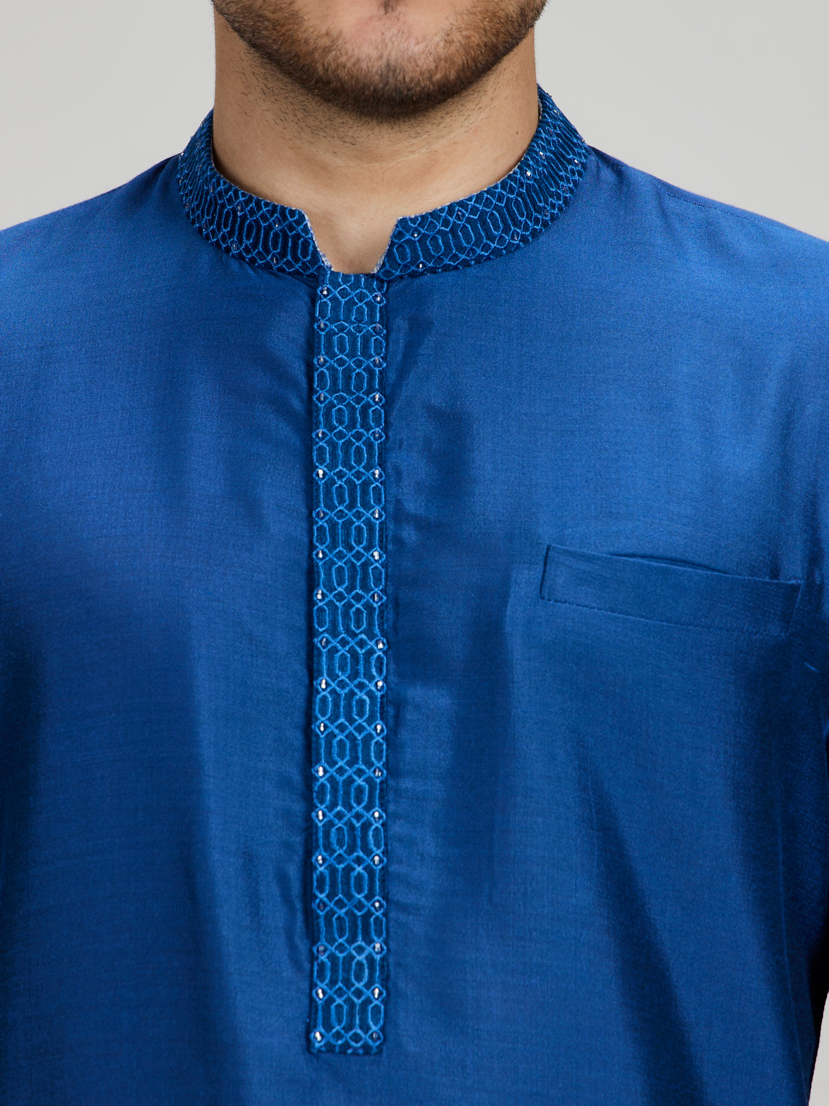 Gridiron Kurta Set - Yazan