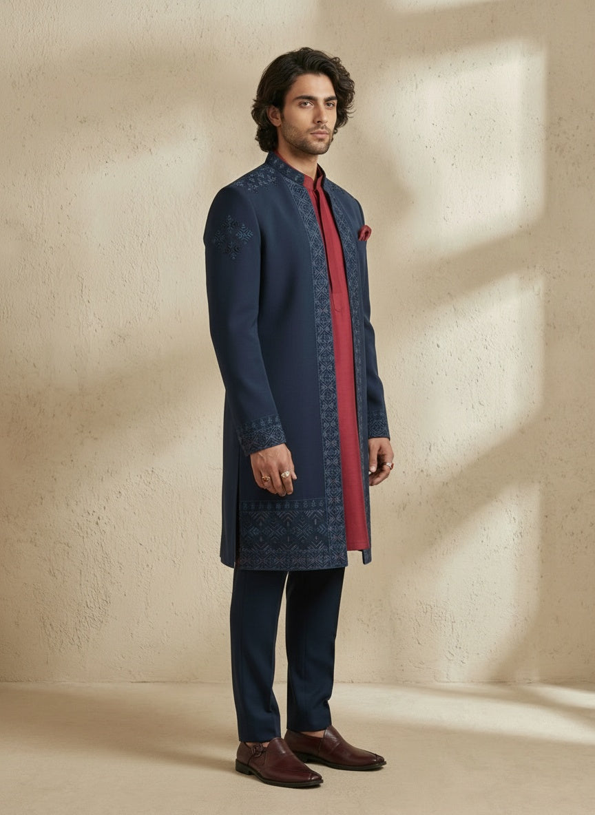 Nexa Layered Sherwani - Zaiko