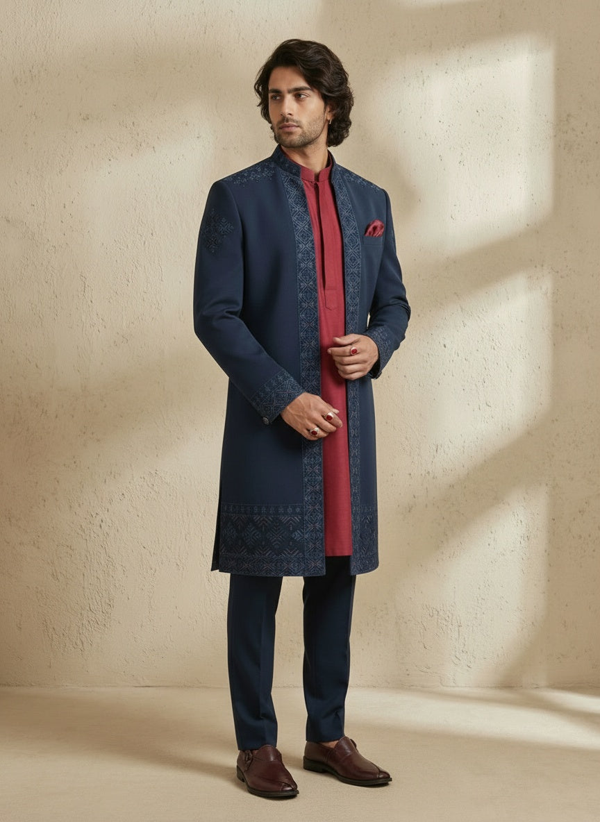 Nexa Layered Sherwani - Zaiko
