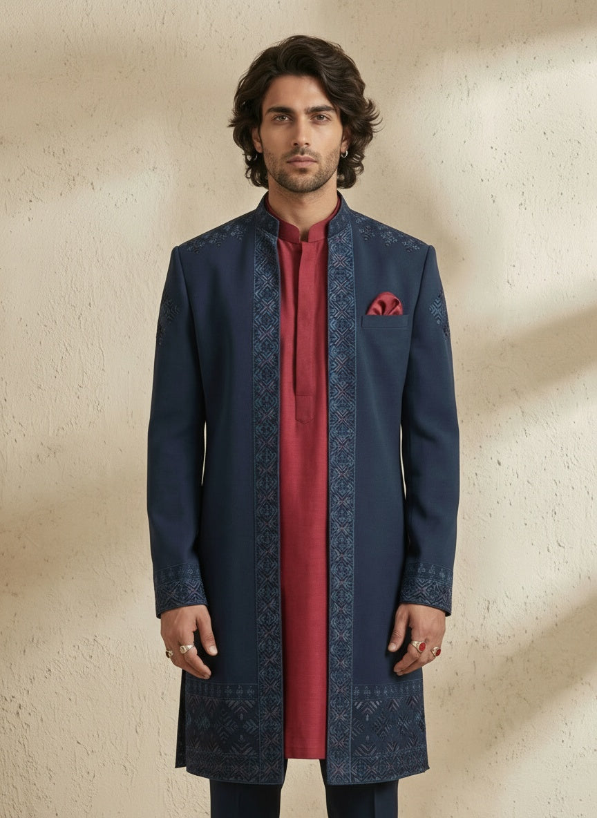 Nexa Layered Sherwani - Zaiko