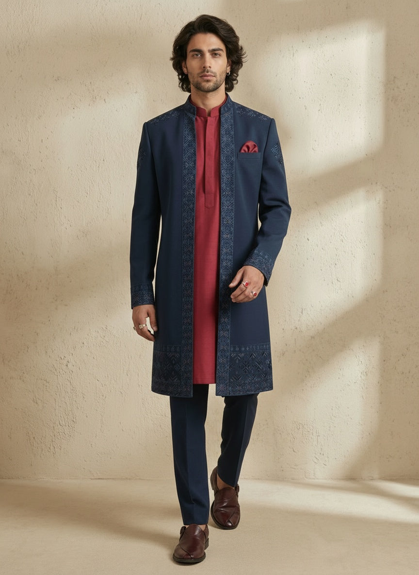 Nexa Layered Sherwani - Zaiko