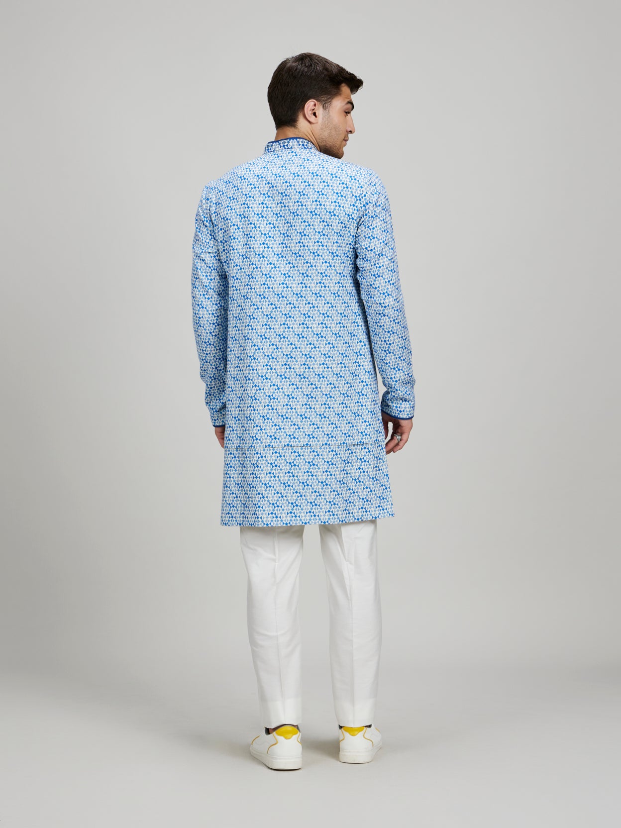 Pixel Layered Kurta Set - Zeke
